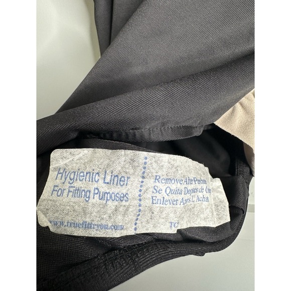 Magic Suit by Miraclesuit Lisa Taupe Gray Black Slimming One Piece Swimsuit Sz 8 - Picture 8 of 8